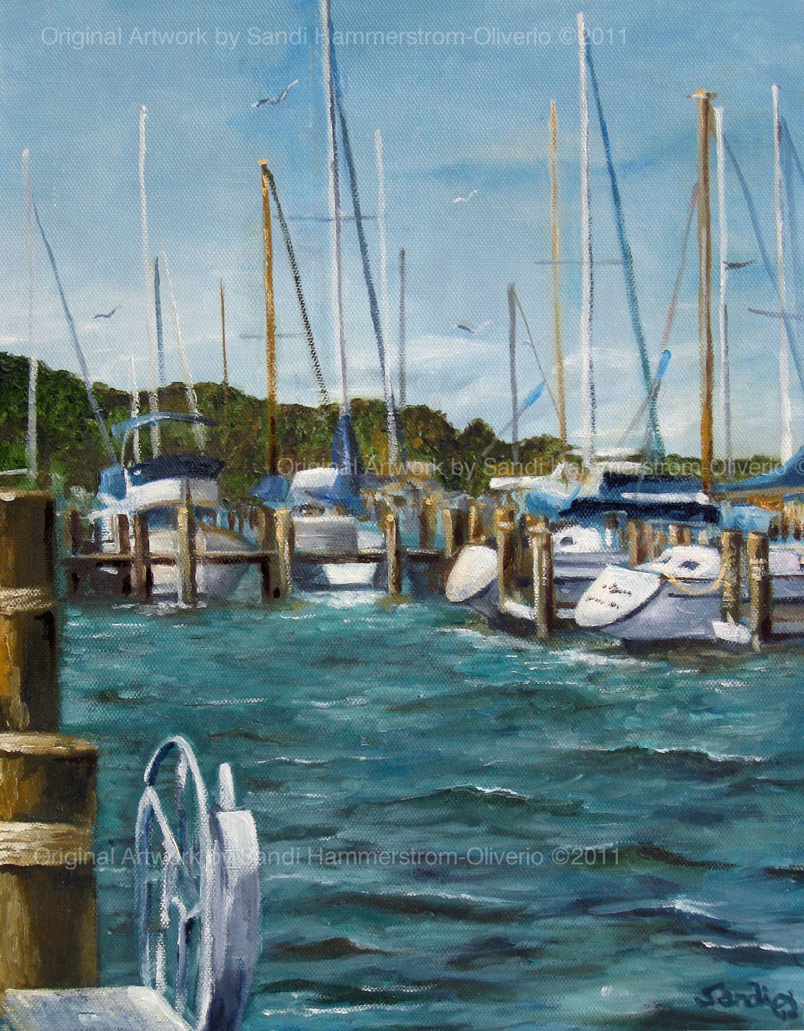 Saugatuck Michigan Boat Slips Fine Art Print on Canvas Paper Etsy