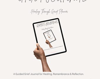 Grief Journal for Healing | Bereavement Workbook PDF | Loss Reflection Planner | Digital Download