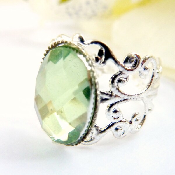 Mint Green Ring Etsy