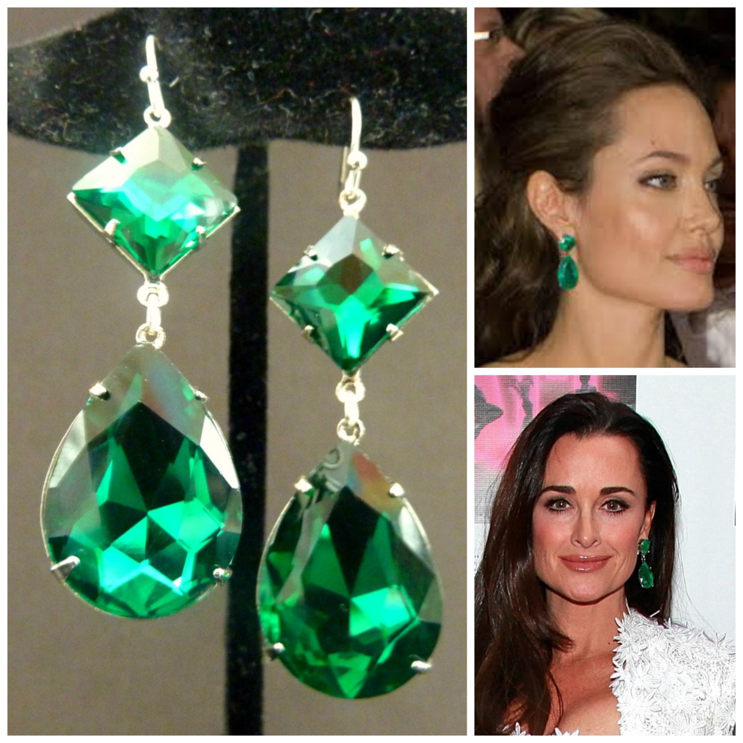 Details more than 76 long emerald earrings latest - esthdonghoadian
