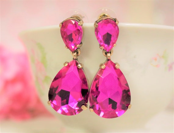 Melissa Sparklers Statement Earrings in Pink Chalcedony | Laura Foote  Designs