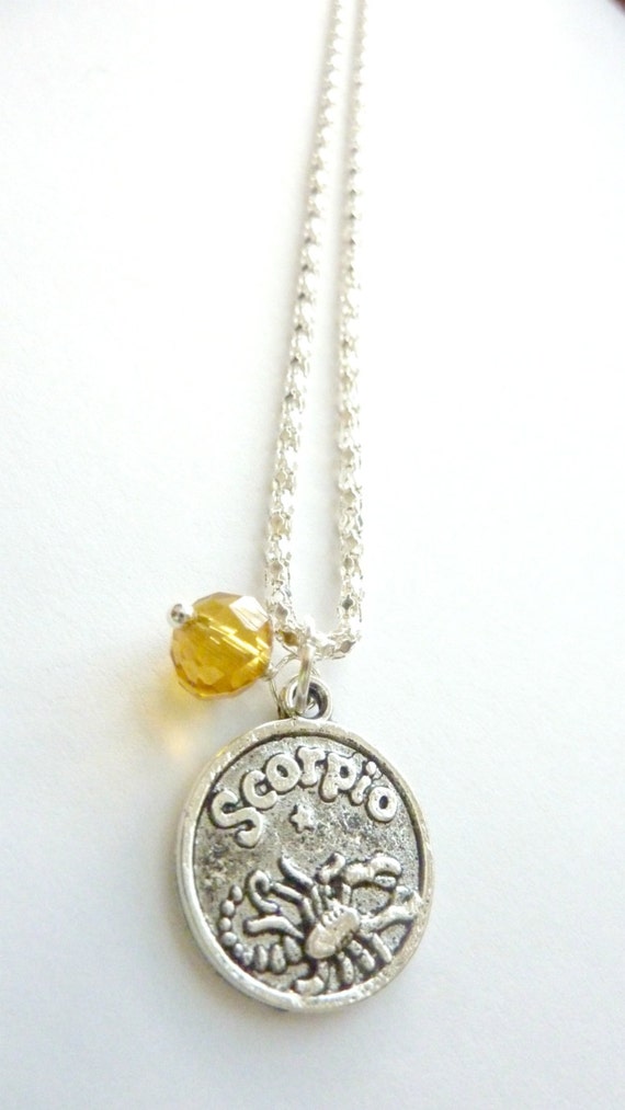 SCORPIO Necklace November Birthstone 