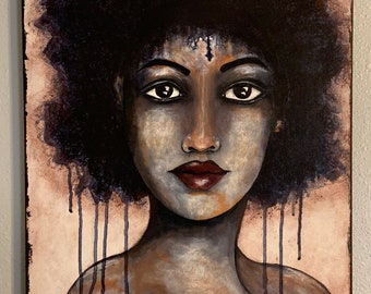She Has Soul in Her Eyes Original Artwork