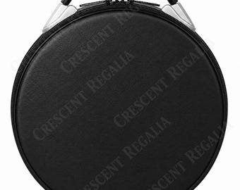 Estojo para Chapéu Maçônico em Couro Sintético Preto, Bolsa para Armazenamento de Chapéus, Estojo para Transporte de Maçons, Presentes Maçônicos