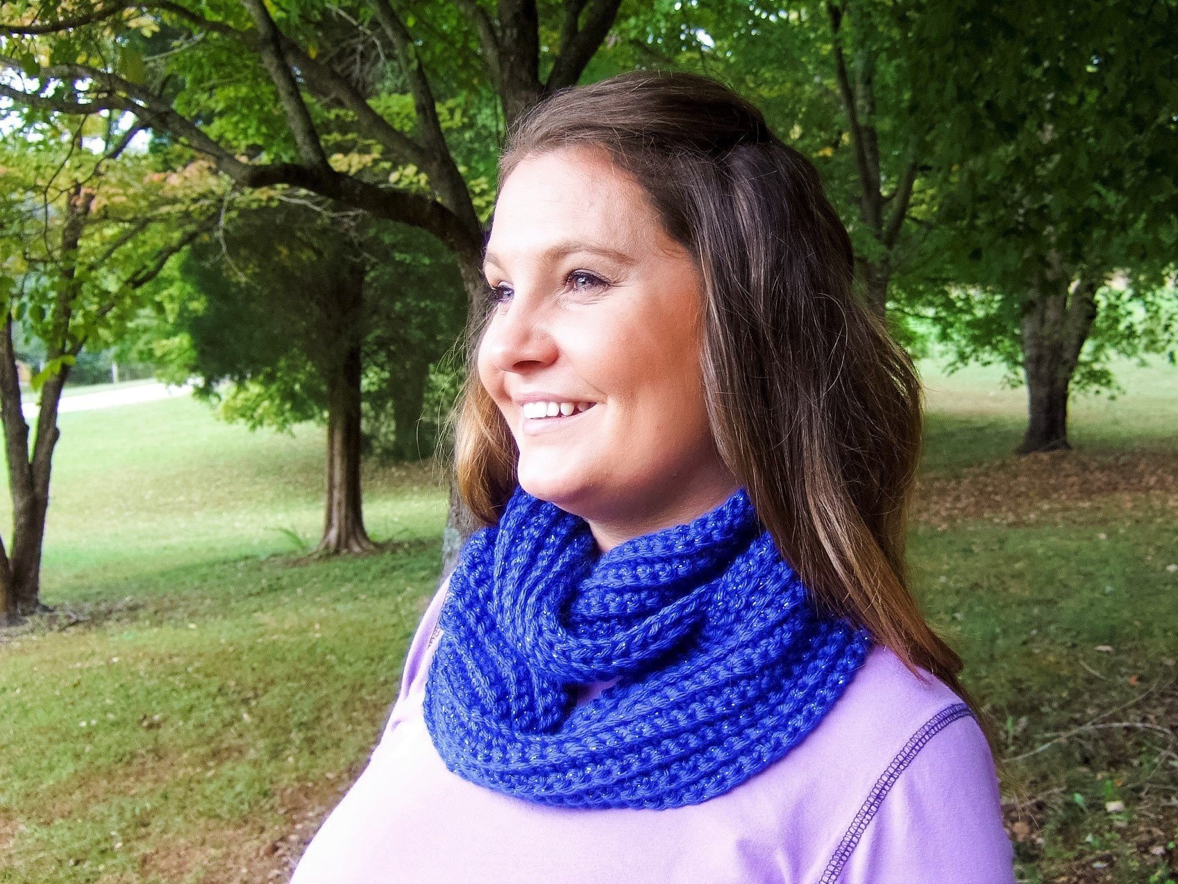 Chunky Infinity Scarf for Women Sparkle 