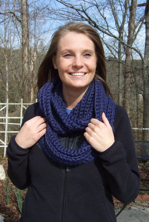 Navy infinity sale scarf