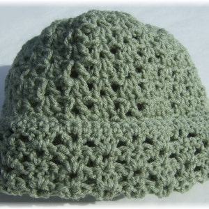 Crochet hat women Beanie hat women Hat for women Slouchy hat Green hat for her image 4