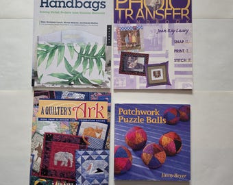 Quilting Book Bundle: Photo Transfer, Foundation Piecing, Patchwork, Handbags