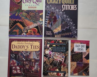 Crazy Quilting Book Bundle | Judith Baker Montano | Embroidery, Stitches & Quilt Projects | 4 Used Books