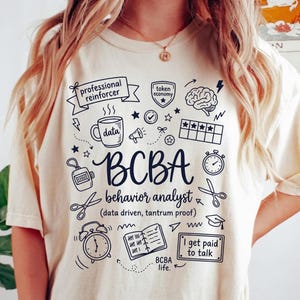 BCBA Shirt Comfort Colors | Behavior Analyst Tee | ABA Therapist Gift