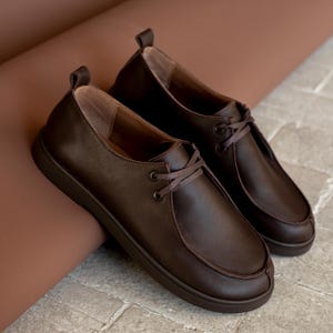 Scarpe da ufficio in camoscio da donna, ballerine anatomiche con punta larga, scarpe comode professionali in pelle, calzature eleganti casual fatte a mano