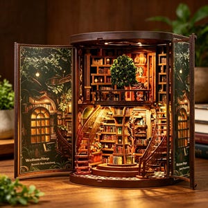 Vintage Rotating Book Shelf - Etsy