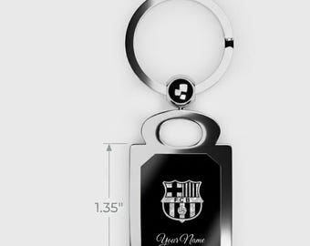 Llavero del Barcelona, llavero personalizado de fútbol del Barcelona, regalo de metal impreso, regalo del Barça para él, regalo para un amigo, regalo para el marido