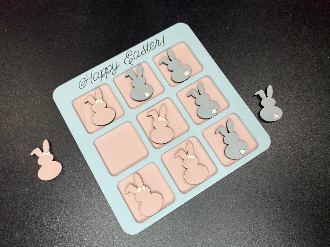 DIGITAL FILE ONLY Easter Tic Tac Toe and Memory Game Laser Cut File Svg ...