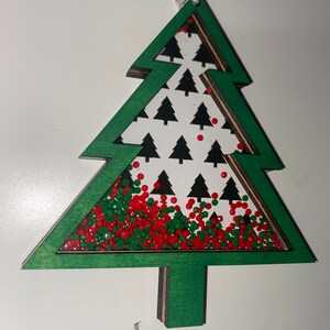 Weihnachtsbaum Shaker Ornament Laser geschnitten Datei