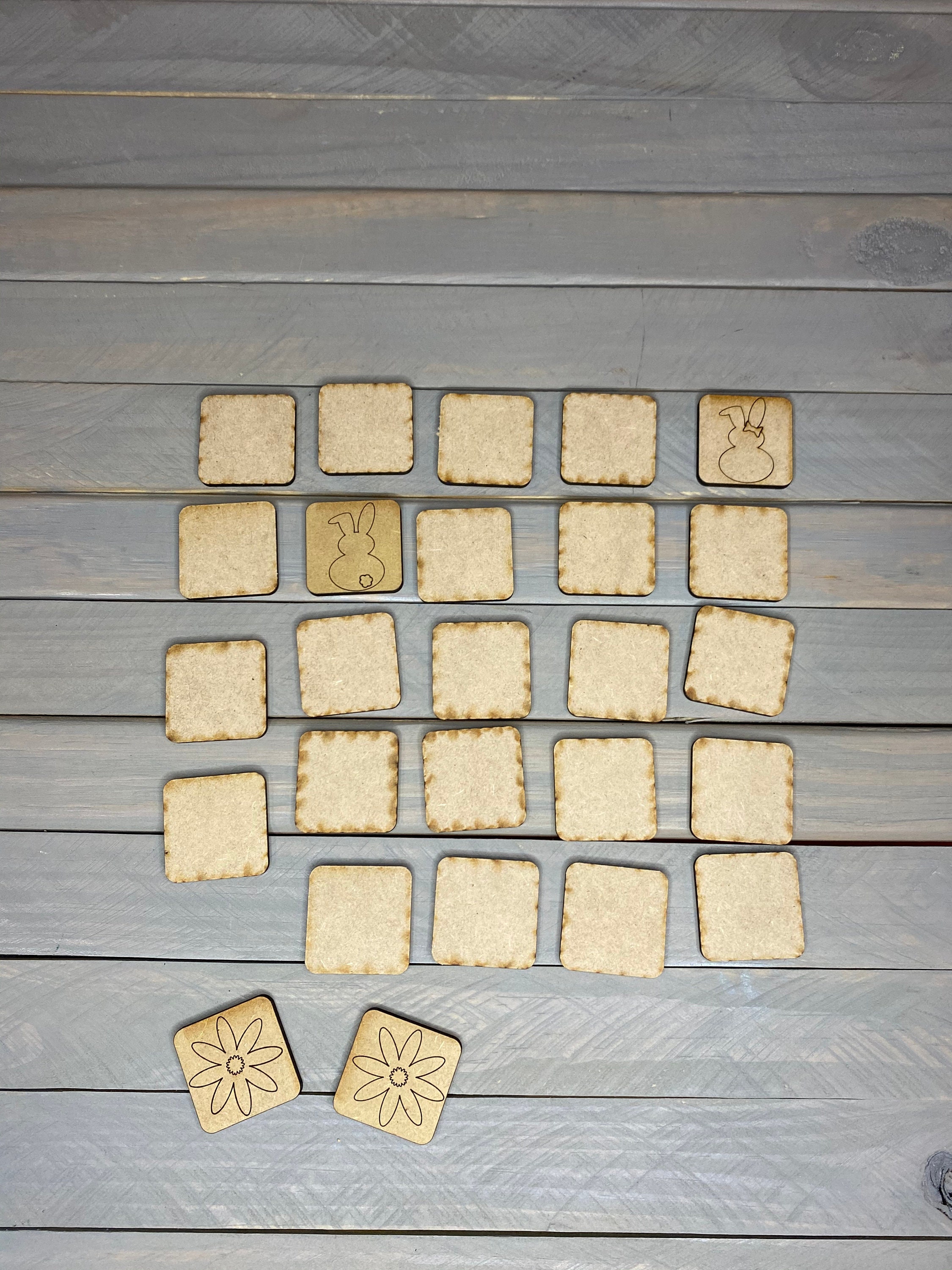 DIGITAL FILE ONLY Easter Tic Tac Toe and Memory Game Laser Cut | Etsy
