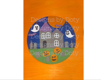 Halloween DIY kit laser cut file glowforge ready digital file includes marketing photos and instructions