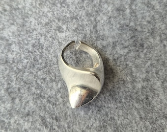 Anello vintage Lapponia in argento sterling con scultura "Equilibrio".