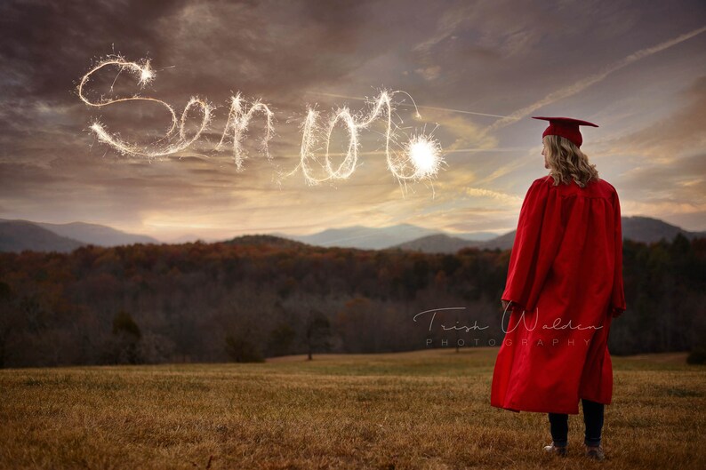 Sparkler Overlay Senior image 2