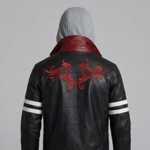 Alex Mercer Prototype Jacket Black Leather - Red Dragon Gamer Cosplay