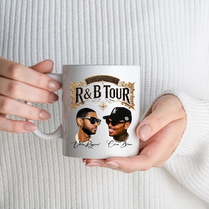 Chris Brown Usher Raymond R&B Tour PNG File, Hip Hop Singer T-Shirt Design, ,Chris Brown and Usher R B Tour 2026 PNG , Usher and Chris Brown image 5