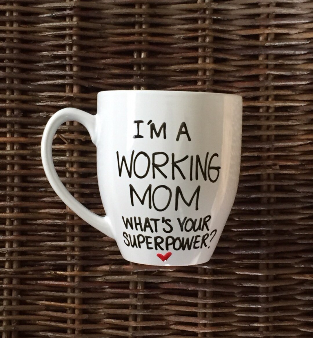 I'm A Mom, What's Your SuperPower? 12oz Coffee Mug Great Gift for Mother  (1, Red)