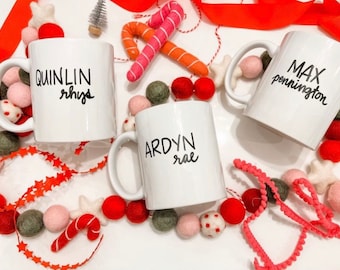 Personalized kid mug, Child size mug, hot cocoa mug, mug for kids, ceramic mug, 11 oz muG