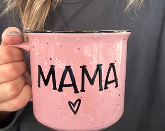 Mama mug, mug for mom, pink mug, Valentine’s Day mug