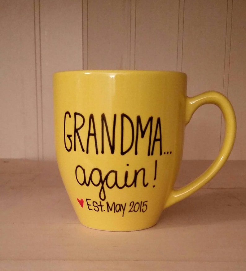 Grandma Again Mug Mug for Grandma to Be Pregnancy Etsy