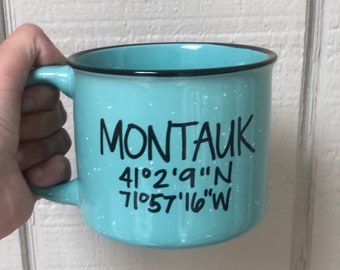 Coordinates Mug, custom campfire mug, Custom coffee mug, personalized coffee mug, customized mug, design your own mug, custom coffee mug,