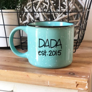 Dada Mug, Mug For Dad, Dad Established Mug,  campfire mug, Custom coffee mug, personalized coffee mug, customized mug, design your own mug