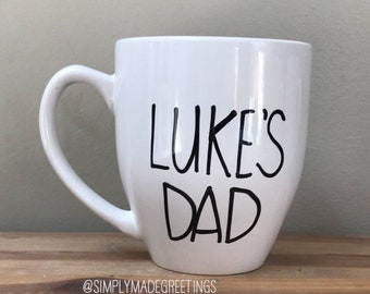 Dad mug, personalized father mug, gift for dad, new daddy mug, father's Day gift, coffee mug for father, unique father's Day gift
