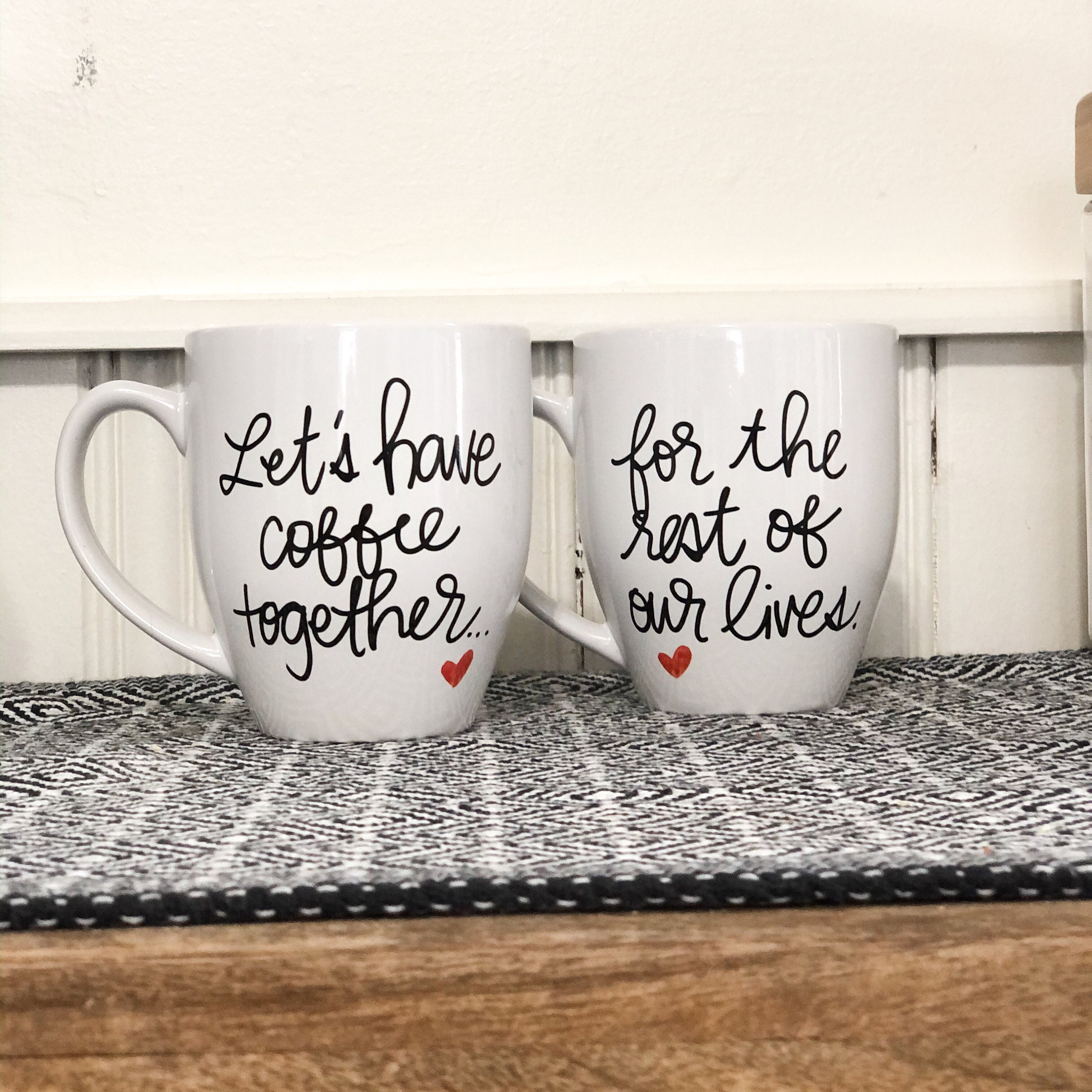 Let's have coffee together mugs Proposal mugCouple's Etsy