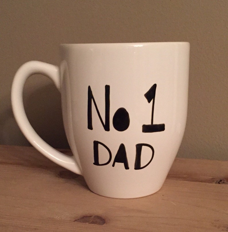 Number one dad mug, best dad ever mug, mug for dad, unique dad gift, father's day gift , pregnancy announcement mug, world's best dad image 1