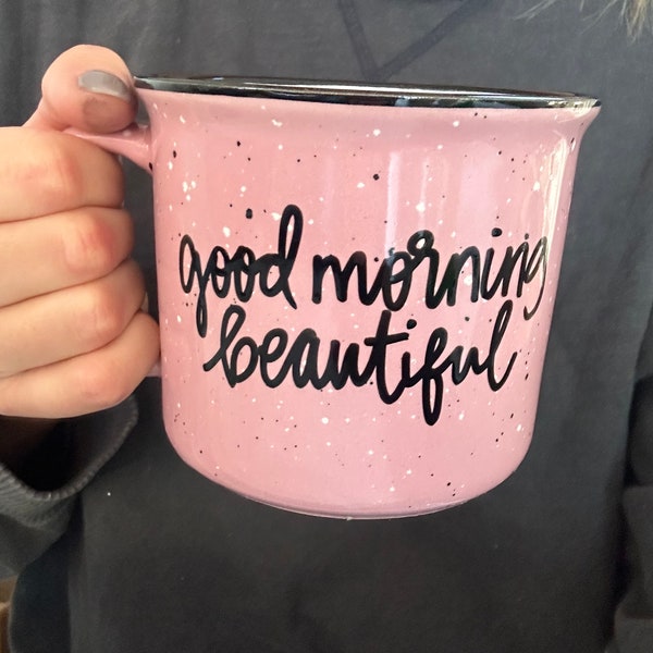 Good morning beautiful mug, Valentine mug, gift for love, love mug, Valentine’s Day mug