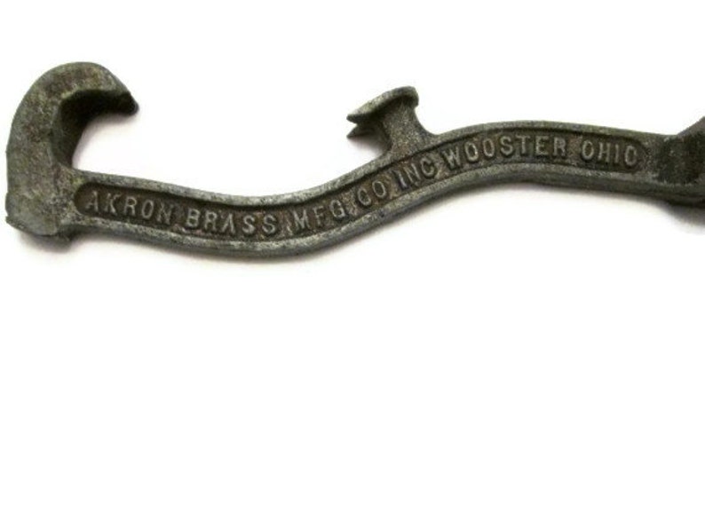 Vintage 1925 Fire Hydrant Wrench Akron Brass Mfg Co Inc Etsy