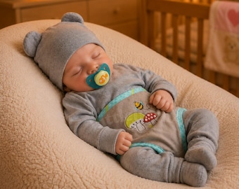 Reborn Baby Doll Levi | Full Vinyl or Soft Body | Sleeping Boy or Unisex | reborn dolls