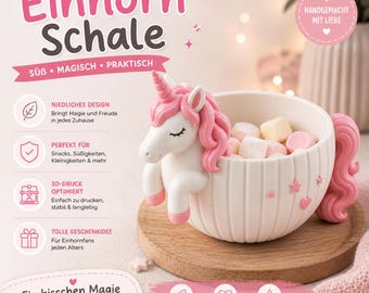 Magische Einhorn Schale für kleine und große Einhorn Fans