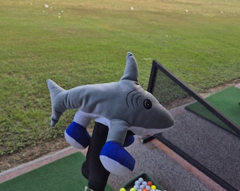 Tralalero Tralala Brainrot Golf Club Fairway Wood Headcover,  Three Legged Shark Funny Clubcover, Golf Gift Gag Gift