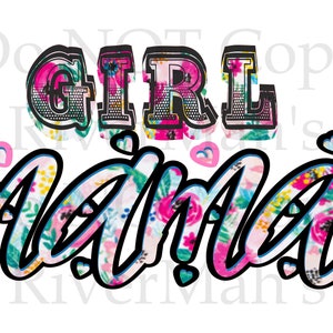 GIRL MAMA  Design Digital Download