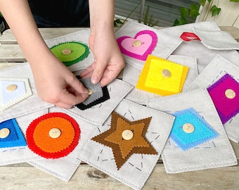 Shapes Learning Activity - Sorting Matching Pairing Sensory Activity - Dementia and Memory Care Aid - Autism / Sensory Processing Disorder