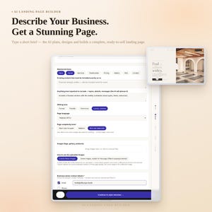 Generator stron docelowych AI, Prompt To WebSite, narzędzie do tworzenia witryn internetowych dla firm cyfrowych, twórca systemów SaaS, oprogramowanie do witryn badawczych, inteligentny system projektowania