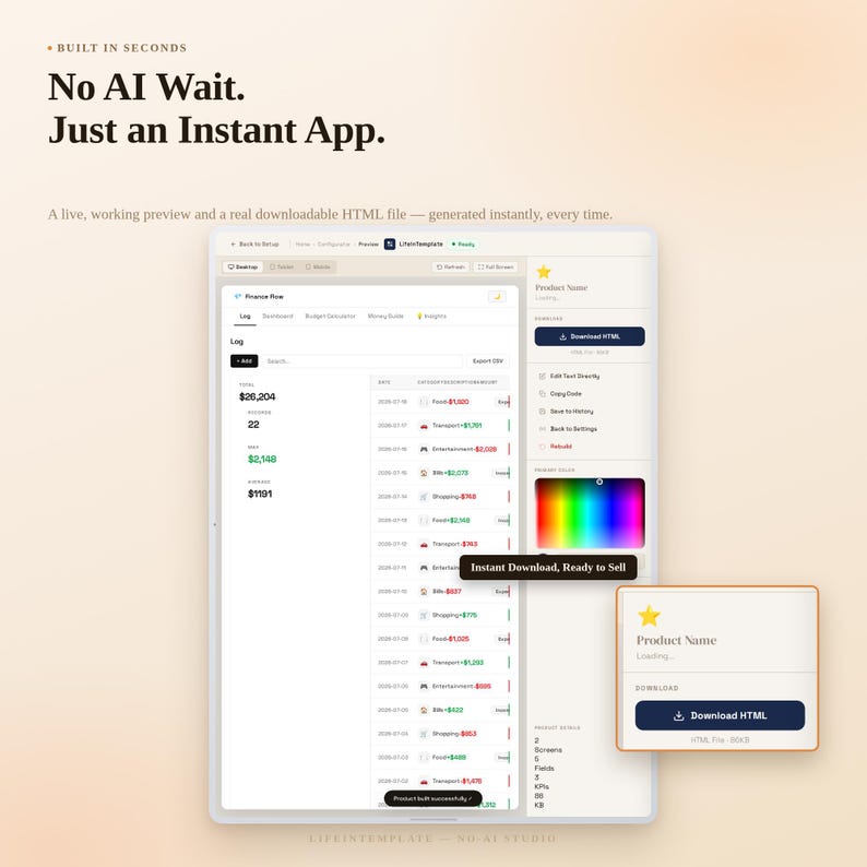 Gui Exercises In Html And Javascript Digital Product Builder, Offline HTML Tracker Maker, Custom Dashboard ...