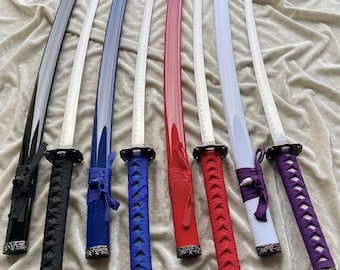 Espada Katana com Bainha | Espada Samurai Forjada à Mão | Katana Japonesa em Aço Carbono | Presente para Colecionadores