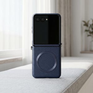 Moto Razr 50 Ultra Leather MagSafe Case Camera Protection Cover