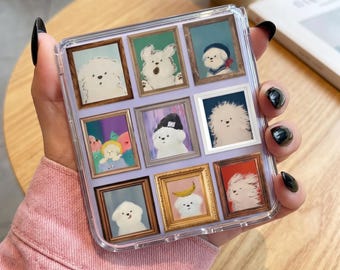 Dog Portrait Gallery Case for Samsung Galaxy Z Flip 8 7 Moto Razr