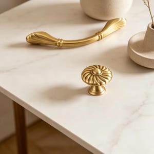 Solid Brass Gold Handle, Modern Drawer Knob, Cabinet Pull for Wardrobe