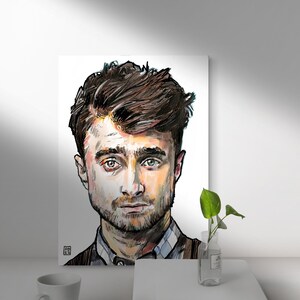 Daniel Radcliffe - Retrato digital – SIN IA – Arte imprimible de alta resolución – Descarga instantánea – Original de Procreate
