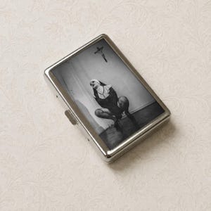 120 cigarette case with lighter X-LIGHTER 2 Pack of for 100's King Size, Retro PU Leather 100mm Vintage Cigarettes Cases for Men Women Gifts (Black + Brown) : Health & Household 2.5L x 1.2 W x 4.25 H (approx)Pocket on side for lighter Belt attachment Cigarette Case with Lighter for