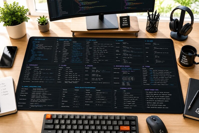 Spiekbriefje voor HTML, CSS en JavaScript | Webontwikkelingsreferentie afbeelding 3